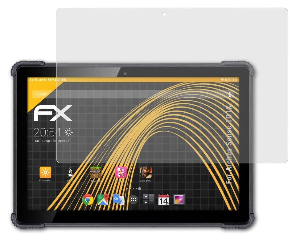 2x Protezione Pellicola dello Schermo per Archos Sense 101X opaco&antiurto - Immagine 3 di 4