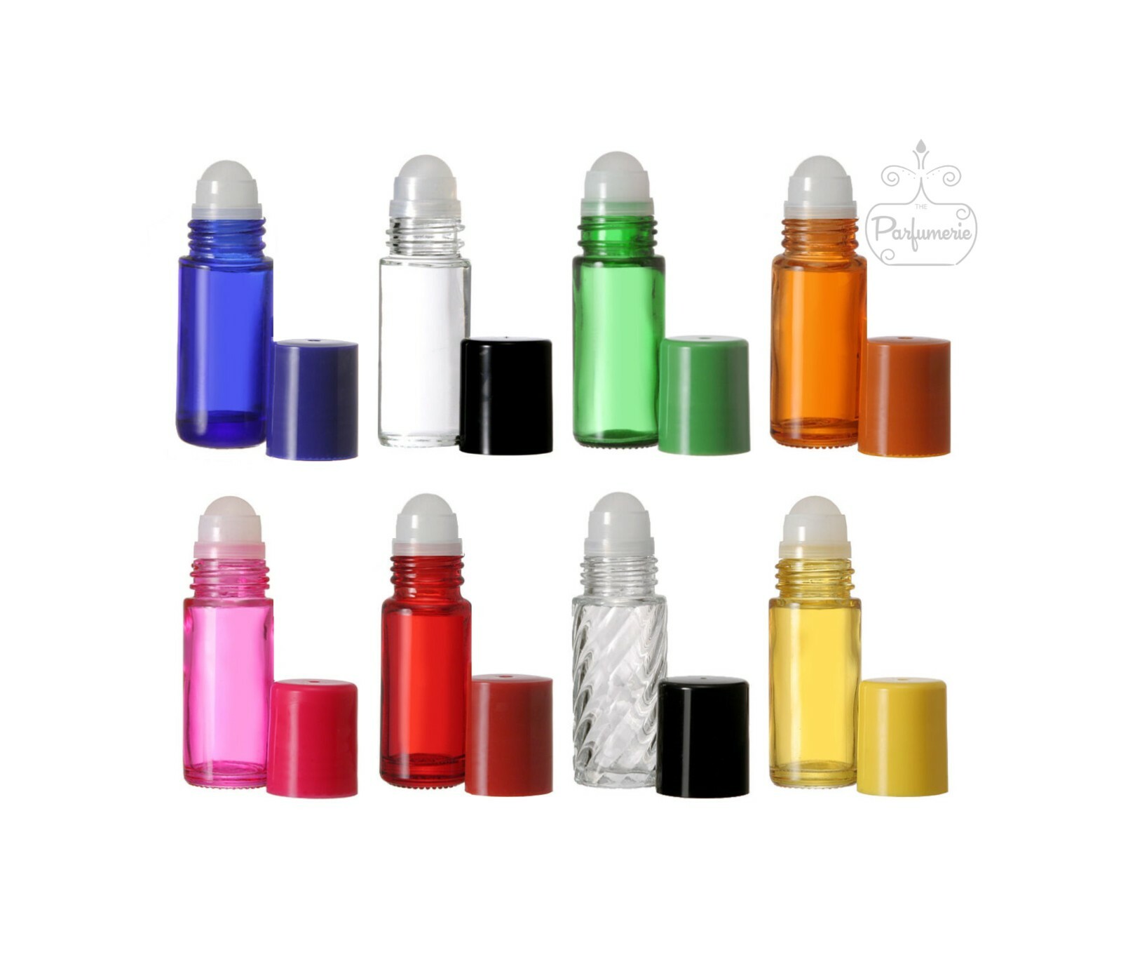 Swirl Rollon Bottles 30ml/1oz Extra Large Travel Cologne Bottle, 3/6/12 PK