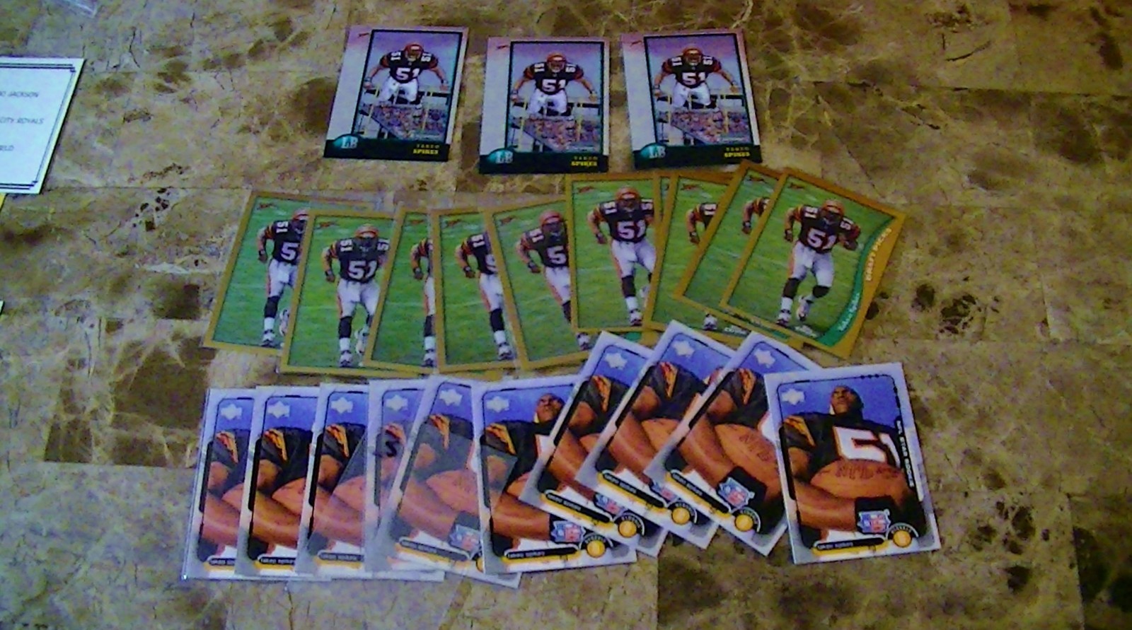 ALL TAKEO  SPIKES 1998 RC  TOPPS CHROME 10 + 10 UPPER DECK + 3  CHROME BENGALS