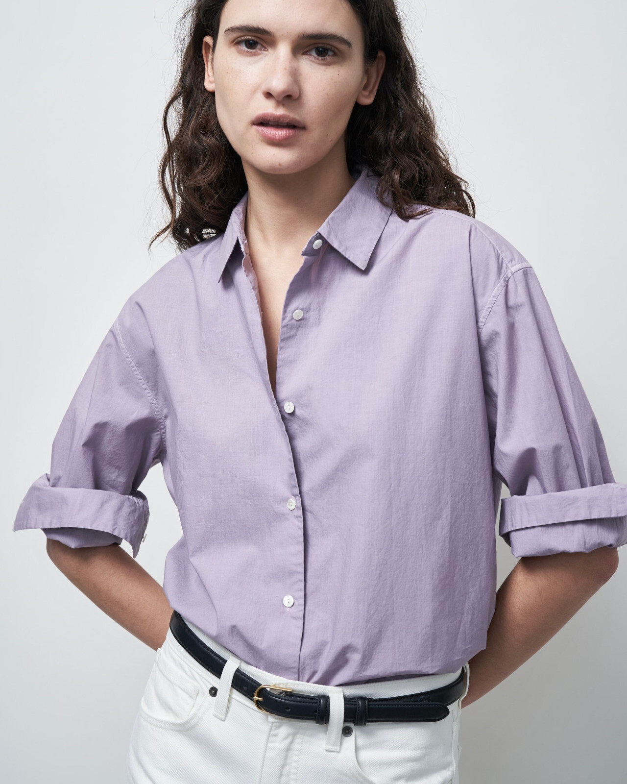 NILI LOTAN Yorke shirt sz S lilac