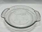 Anchor Hocking FIRE-KING Pie Plate - 50th Anniversary - Clear Glass
