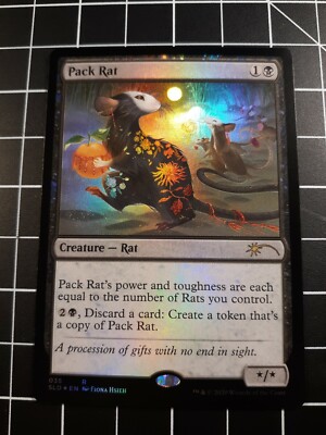 Pack Rat FOIL Alt Variant Art MTG Secret Lair Year of the Pack Rat FOIL Alt Variant Art MTG Secret Lair Year of the