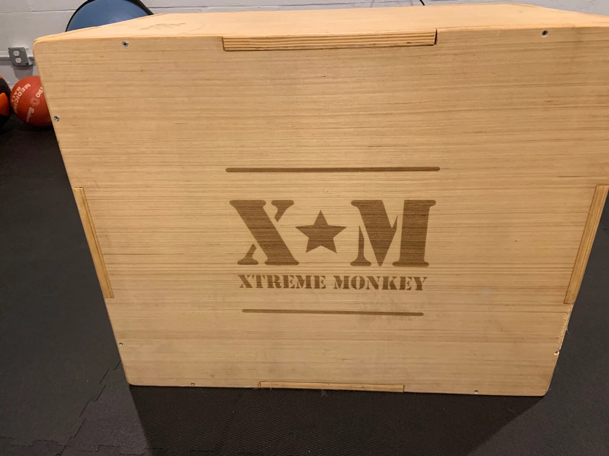 Xtreme Monkey wood plyo box is a 20 24 and 30 plyometrics box in one