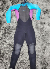 Body Glove Pro 3 Wetsuit Women's 5/6 3-2 MM Black Blue Nylon Padded Surfing Flaw