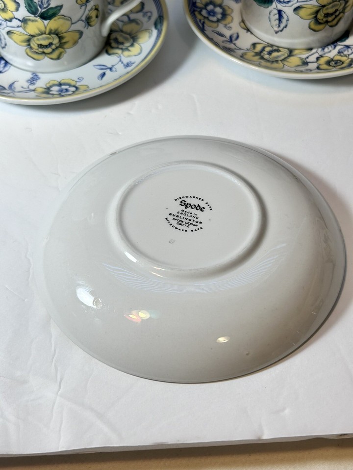 Read Replace Spode England Burlington Flower Design Tea Coffee Cup