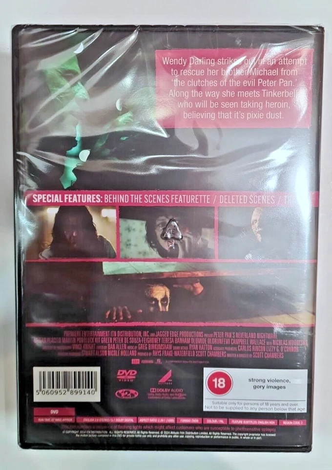 PETER PAN`S NEVERLAND NIGHTMARE BRAND NEW SEALED GENUINE UK DVD - Image 2 of 2