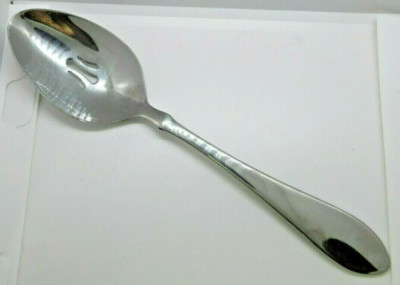 Oneida VERTEX *1 Pierced Serving Spoon*  8 7/8''  Glossy Stainless Flatware