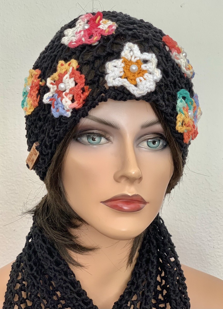 Hand Knits 2 Love Cotton Bandana Scarf Headscarf Floral  display picture 1