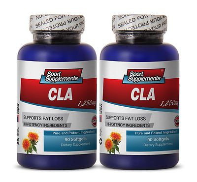 CLA Dietary Supplement. Lean Muscle. Body Fat Burner Ultimate Pills  2 Bottles