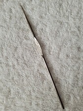 Vintage Crochet Hook Made In Germany Size 6 Metal Silver