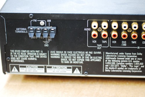 Carver CT 26V AV Preamplifier/Tuner Powers Up No signal Pass AS IS for parts - Picture 5 of 6