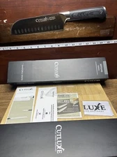 CUTLUXE Santoku Knife – 7" Chopping Knife – Forged High Carbon German Steel