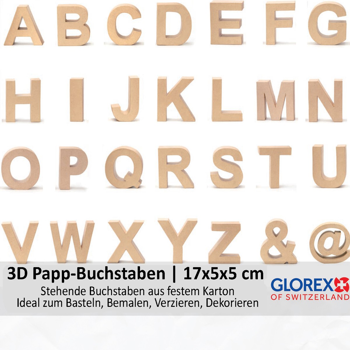 Glorex Hobby Time Papp-Zahl (Motiv: 3, Pappe, L X B Produktbild-Vorschau 10