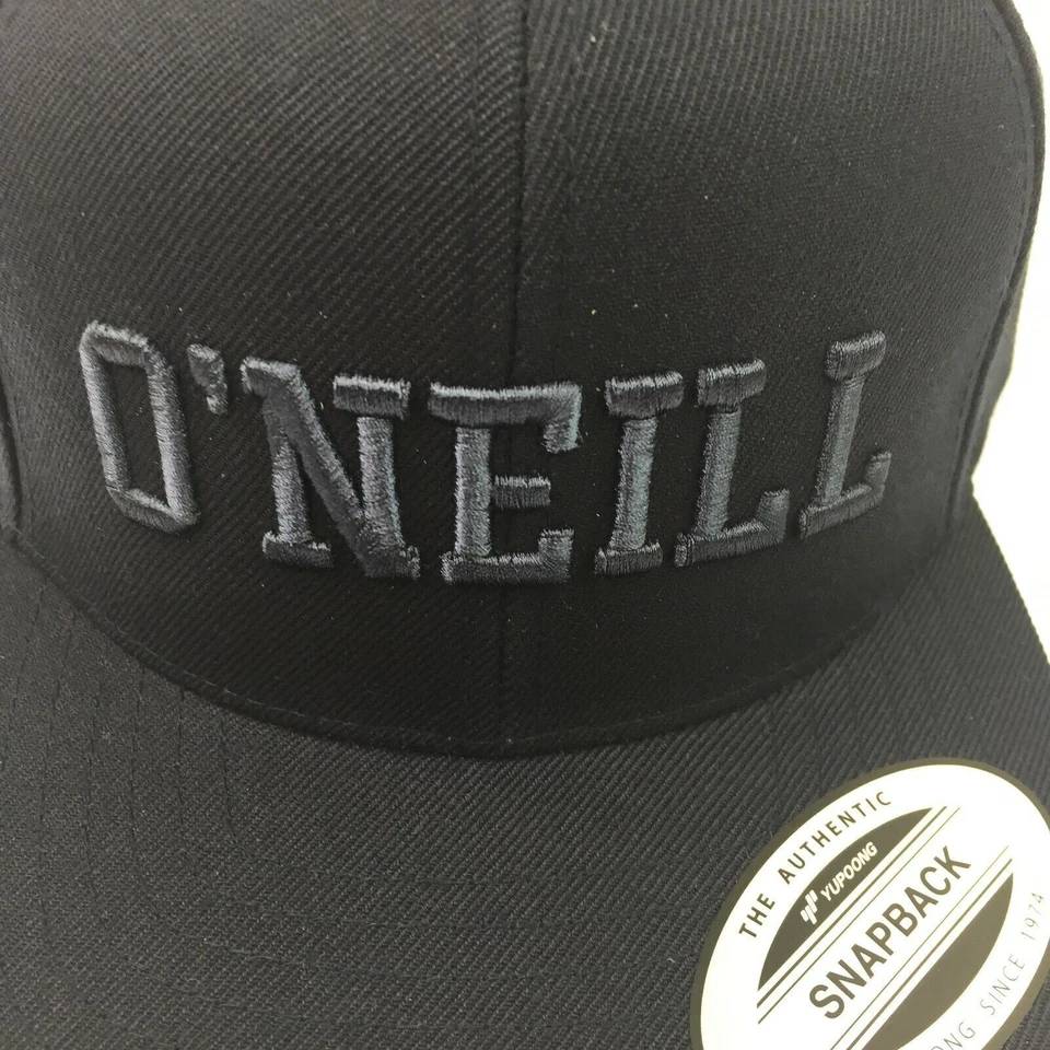 O'neill Snapback Hat Yupoong Wool Dark Blue With Embroidered Logo Cap BRAND NEW - Image 4 of 4