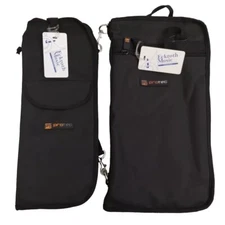 Lot Of 2 Protec Deluxe Drum Stick/Mallet Bags W/Shoulder Straps Black