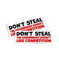 Dont Steal Government Doesnt Like Competition Anti-biden Sticker Decal Trump 2pk