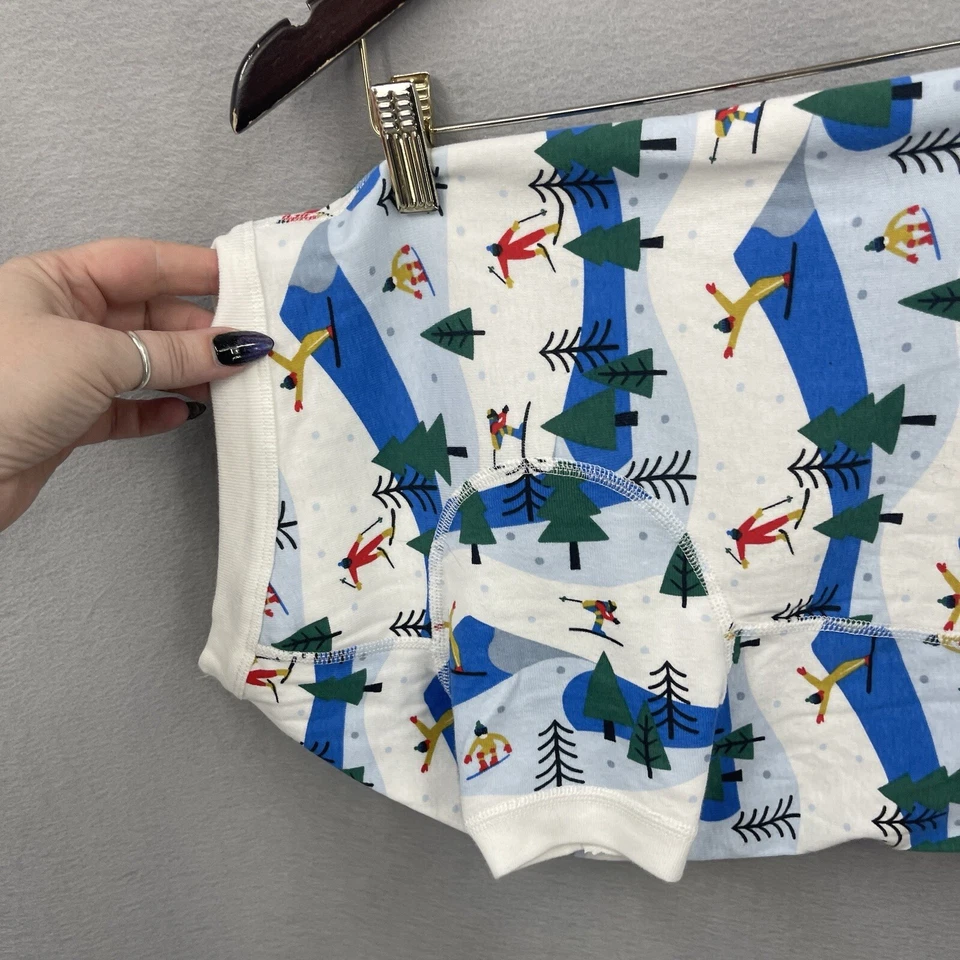 Hanna Andersson Pet John Pajamas Large Dog Shirt Skiier Winter Snow Holiday Xmas - Image 4 of 4