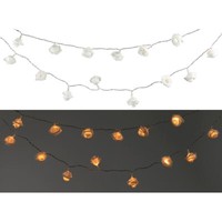 Lunartec Solar-Led-Lichterkette Mit 10 WeißEn Rosen, Warmweiß, IP44, 1 M