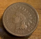 1866 Indian Head Cent Good+ Condition SKU# 34175