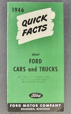 1946 Ford Facts Brochure Sedan Convertible Coupe Stake Truck Nice Original 46 1946 Ford Facts Brochure Sedan Convertible Coupe Stake Truck Nice Original 46
