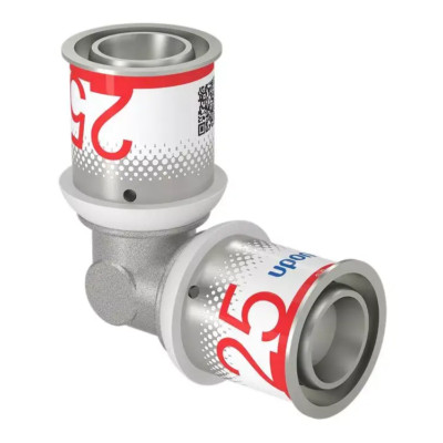 Uponor Winkel 90° 25x25 S-Press PLUS für Trinkwasser und Heizung 1070525