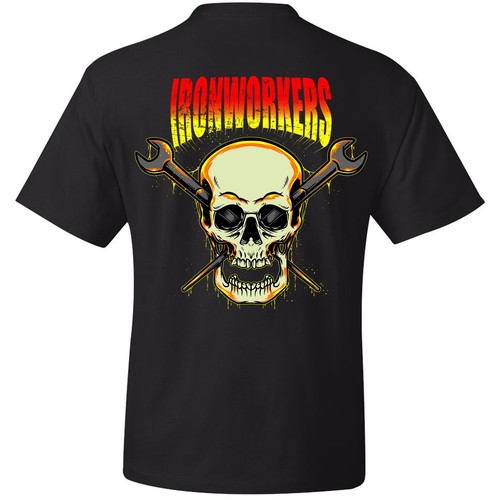IRONWORKER T-SHIRT | SCHWEISSSER T-SHIRT| BLAUER KRAGEN T-SHIRT| IRONWORKER GEAR | - Bild 1 von 2
