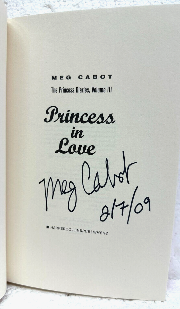 Princess in Love The Princess Diaries Volume III 2002 HB/DJ Meg