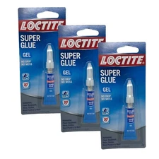 Loctite Fast Acting Gel Super Glue 0.07 oz.  Lot Of 3