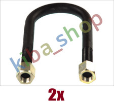 2x FRONT BOTH SIDES LEAF SPRING SHACKLE M20X15MM 9245MMX215MM NUT FITS RVI