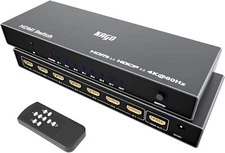 HDMI Switch 7 in 1 out, HDMI 2.0 Switcher w Remote, 18Gbps HDMI 2.0 HDR HDCP 3D