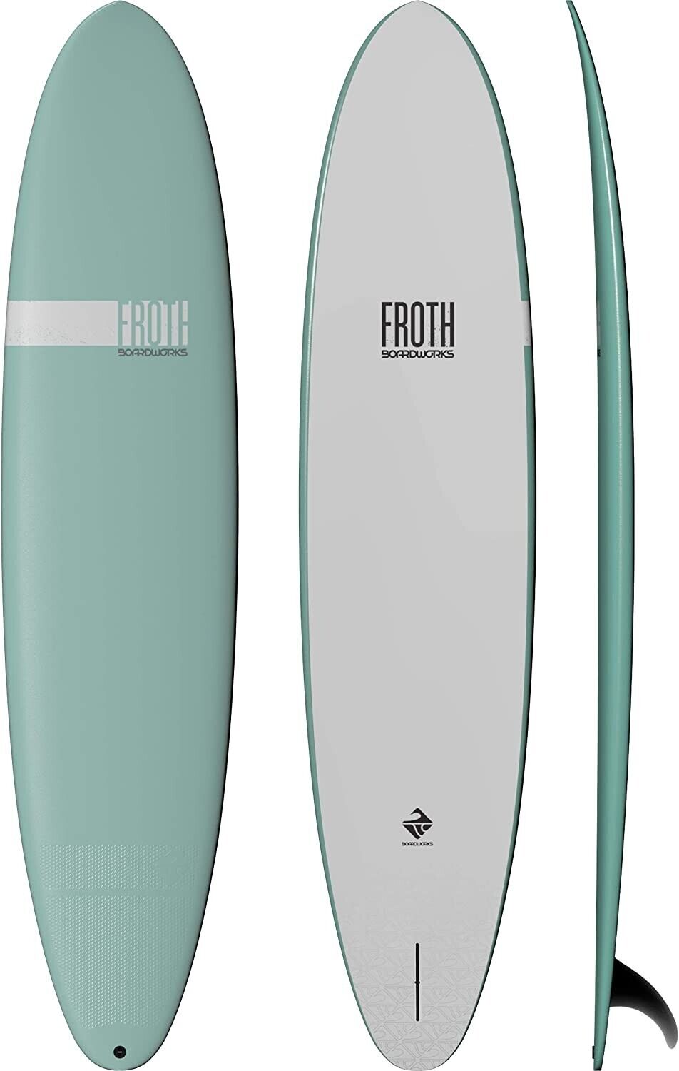  Boardworks Froth!, Soft Top Surfboard, 3 Fins, Wake  Surfboard, 5' 6