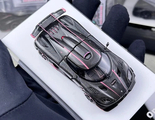 TPC 1:64 Full Carbon Pink One 1 Super Racing Sport Model Diecast Metal Car - Picture 9 of 9
