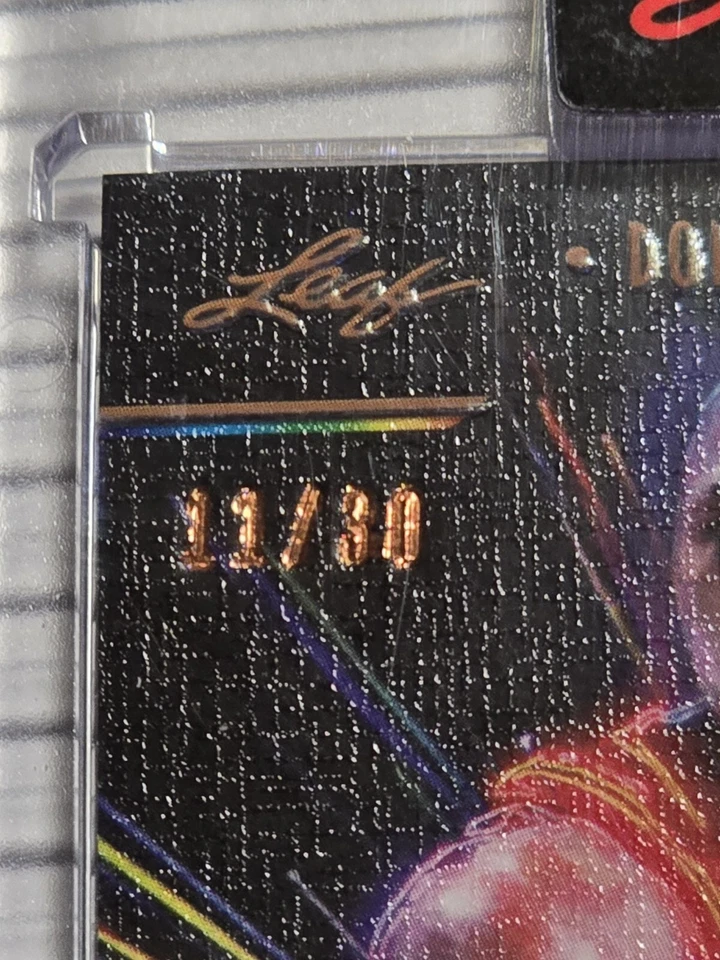 ‼️L👀K SSP /30 Auto‼️ Dominique Wilkins 23 Leaf Art of Sport  F-DW1 Hawks - Image 3 of 4