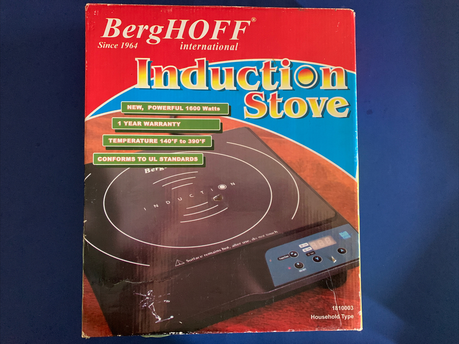 Induction Stove HOT PLATE. Never been used BergHOFF 1600watt Power eBay