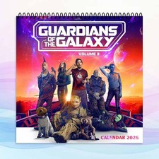 Guardians of the Galaxy Vol 3 2026 Calendar, Marvel Space Art Wall Decor