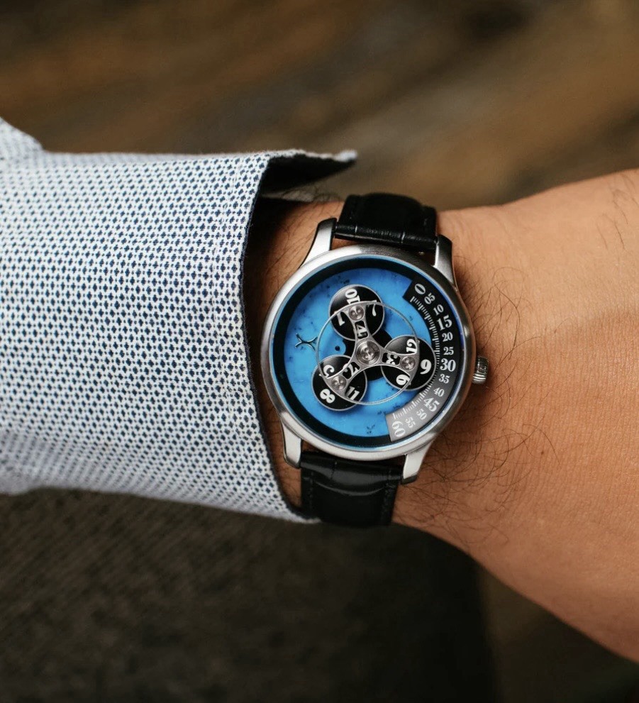 Xeric Automatic Triptych Wandering Hour Turquoise… - image 10