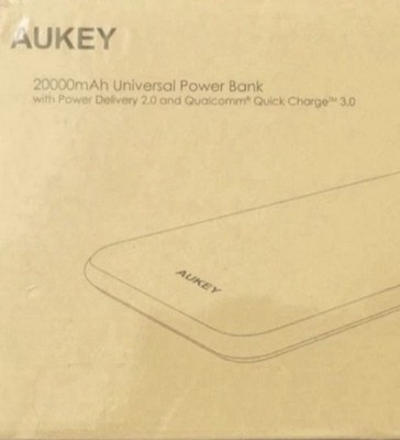 AUKEY 20000mAh Power Bank Power Delivery 2.0 Qualcomm Quick Charge 3.0