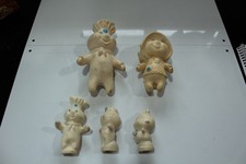 Vintage Pillsbury Dough Family Lot of 5 Rubber Figures 1971 - 1974