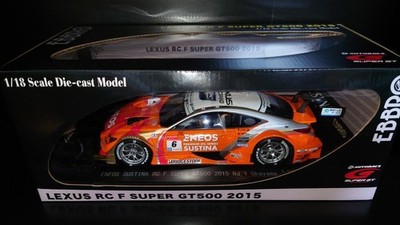 EBBRO 1/18 Lexus RC F SUPER GT #6 ENEOS Model Car
