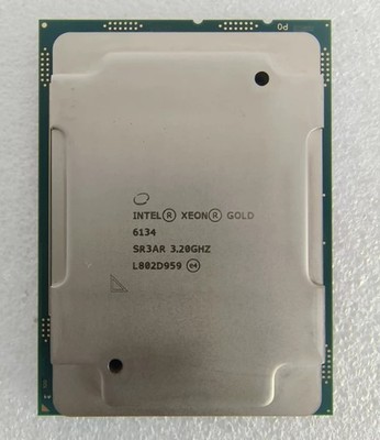 Intel Xeon Gold 6134 8-Core 3.20GHz Server CPU Processor 24.75MB SR3AR LGA3647