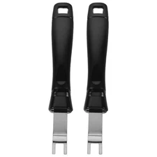 2 PCS BBQ Platter Grill Grate Lifter Tool Barbecue Tray Handle Pan Remover