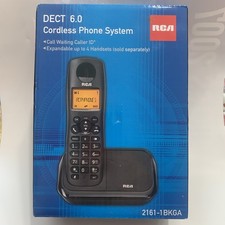 Rare New RCA DECT 6.0 Cordless, Phone System, w/ 1 Handset 2161-1BKGA Expandable