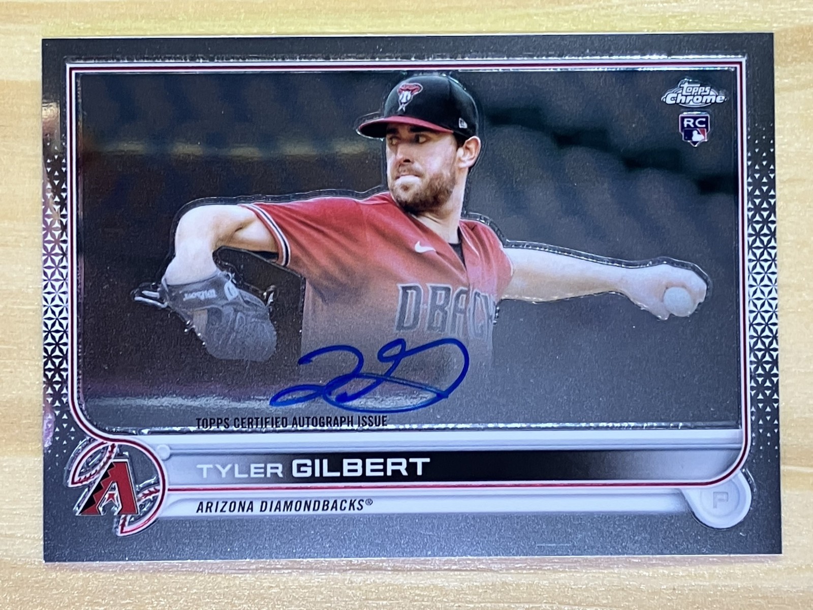 2022 Topps Chrome Tyler Gilbert (RC) Rookie Auto Arizona Diamondbacks #RA-TG