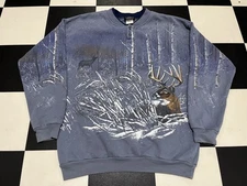 Buck All Over Print Sweater Size Large Legendary Whitetails Original Deer Gear