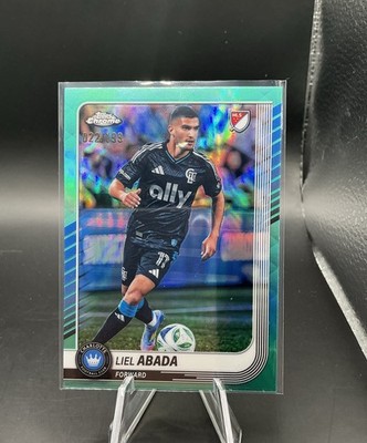 2025 Topps Chrome Mls - Liel Abada #46 Aqua Refractor /199 Charlotte FC