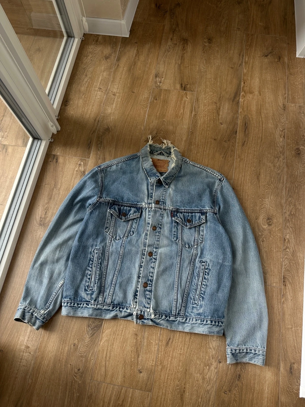 Levi's 90s Distressed Blue Denim Jacket Men's Size: XXL