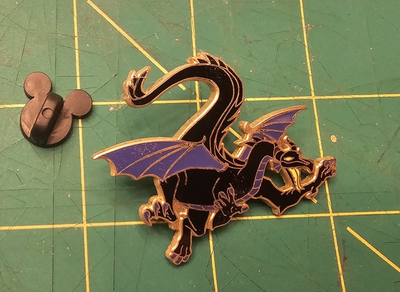 Disney 2003 Maleficent in Dragon Form Metal Enamel Pin