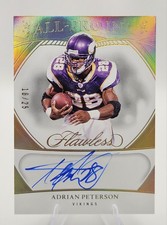 2025 PANINI FLAWLESS AUTO ADRIAN PETERSON SIGNED AUTOGRAPH ALL PRO INK GOLD /25