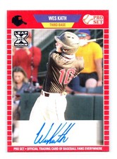 2021 Leaf Pro Set Baseball #PS-WK1 Wes Kath Autographs XRC Rookie Prospect