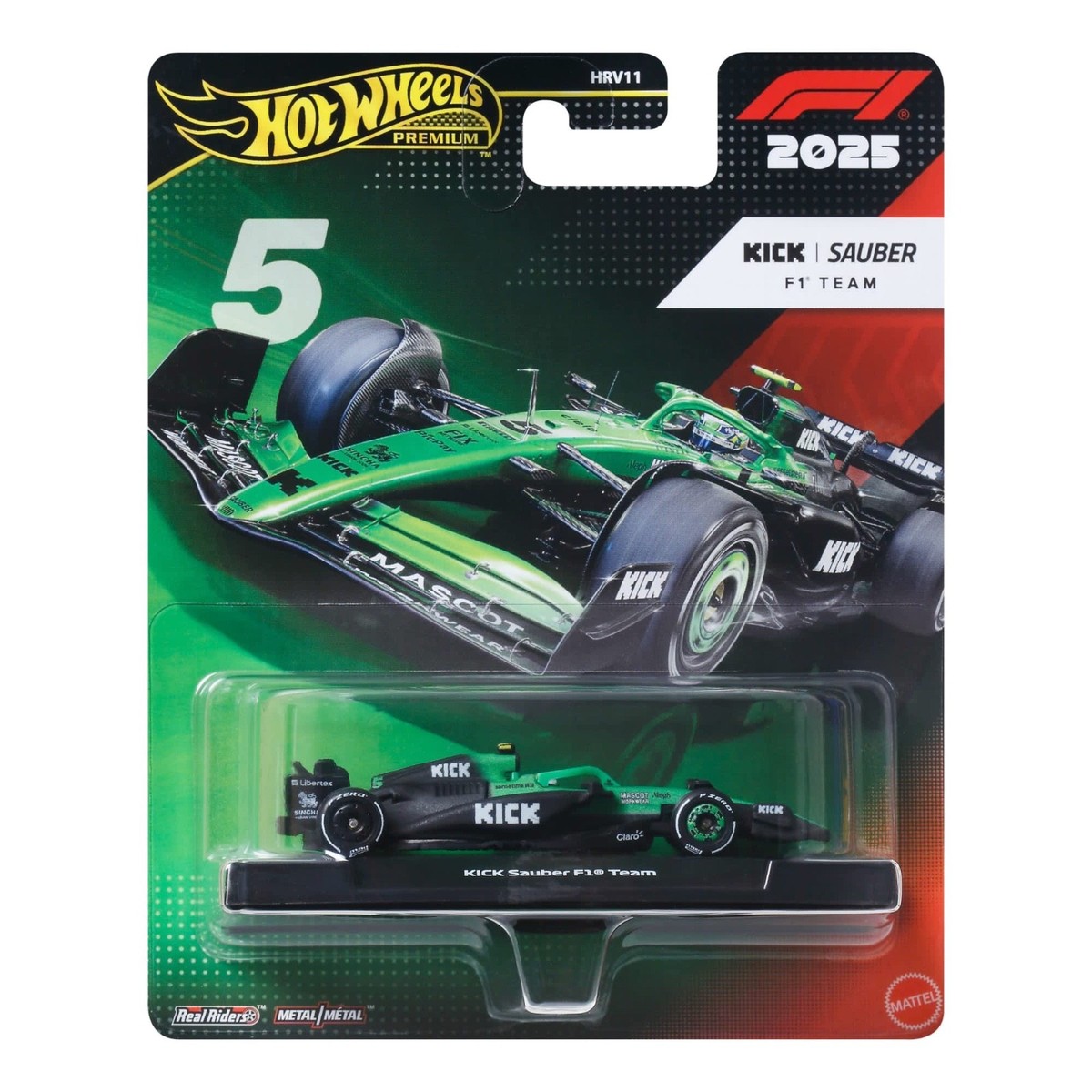 Mattel - Hot Wheels Premium Race Formula 1 F1 Kick Sauber Team 5